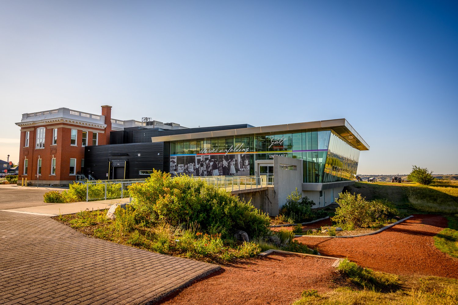 Galt Museum and Archives in warm morning light